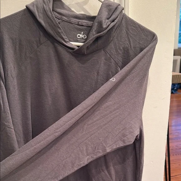 ALO Yoga Gray Hoodie - Picture 3 of 3